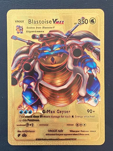 Jan 14, 2024 · This card was released as one of the SWSH Black Star Promos and was available in the Blastoise VMAX Battle Box from March 19, 2021. A Jumbo version was also included in the box. In Japan, it was included in the Blastoise VMAX Starter Set . 